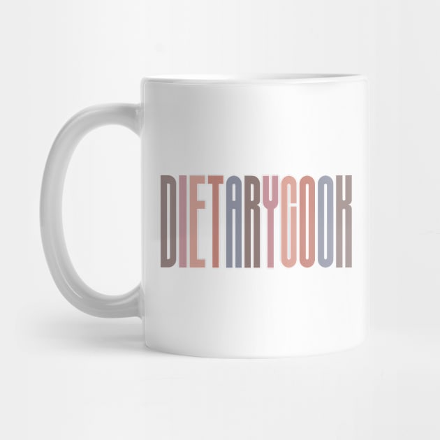 Dietary Cook - Tall Font Contrast on White Design by best-vibes-only